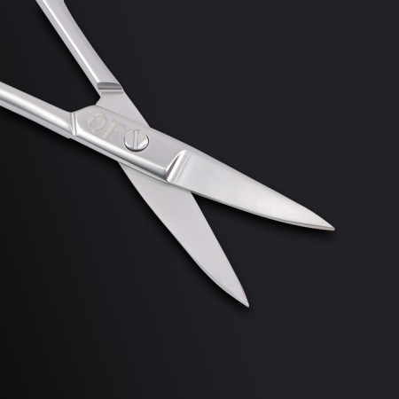 Manicure scissors "Premium", bent, narrow, 9.5 cm, on the blist, silver color-7