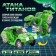 A robot with a dinobot transformation, light and sound effects, green colors