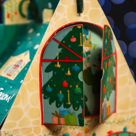 Gift box "New Year's town", 17.6 x 11.1 x 18.8 cm-3