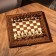 Handmade chess-nards "Patterns with a harsh", 40x20 cm, an array of walnut, Armenia