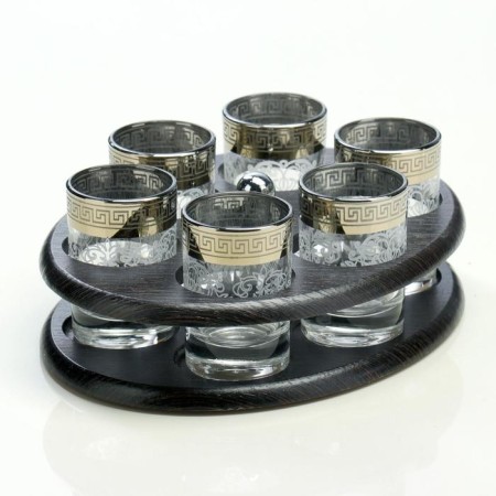 Mini-bar 6 objects oval, engraving 50 ml-4