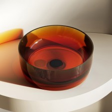 ABBER KRISTALL AT2804OPAL sink, 400x400x150 mm, brown