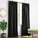 Kim Curtain set, size 200 x 270 cm - 2 pcs, black