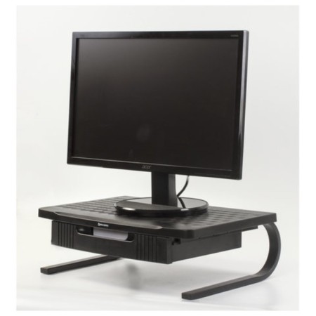 BRAUBERG office equipment stand, 1 detachment, 460x300x145 mm, metal base, black, 512667-1