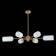 Ceiling Ceiling ST LUCE. SL1180.202.06. Treviso. 6x40 W, E14, 100x100x65 cm, golden color