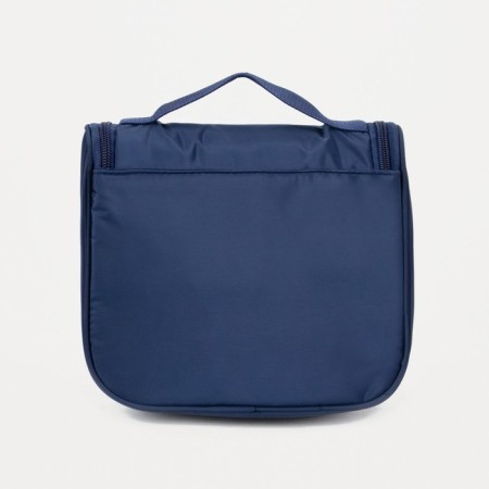 Cosmetic bag, a lightning department, with a pen, with a hook, blue color-2