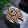 The amulet "Print of Veles" is large, cedar, gives men strength, women calm