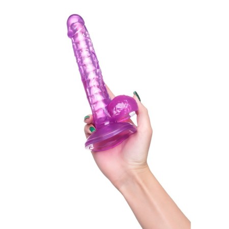 Realistic phallimitator A-Toys byfa Celiam, TPE, Purple color, 20.5 cm-12