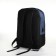 City backpack with USB from textiles with lightning, 2 pockets, black/blue color