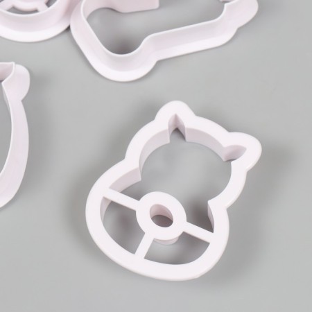 Cathers for polymer clay "Figures with horns" set 10 pcs-1