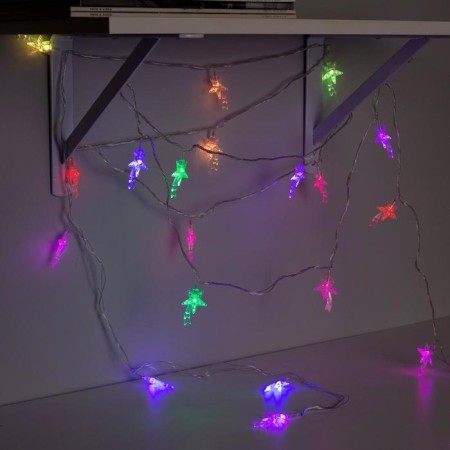 Garland “thread” 5 m with nozzles “comet”, IP20, transparent thread, 20 LED, glow of multi (RG/RB), blinking, 220 V-3