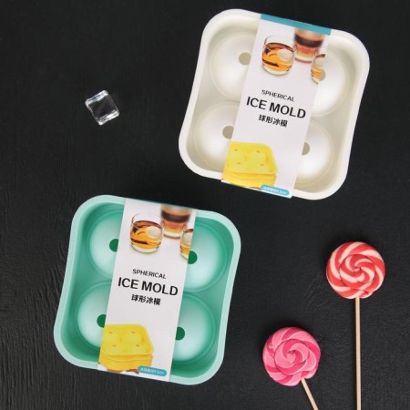 Form for ice shares, 12 × 5 cm, 4 cells, color mix-4