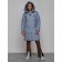Coat insulated winter female, size 44, blue color