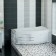 Bath screen Vannesa 2-51-0-2-0-223 "Sofia", fastening, short, right