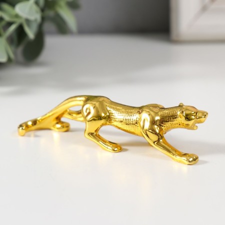 Souvenir Polystone "Cheetah" Gold 9.7x2.5x2 cm-1
