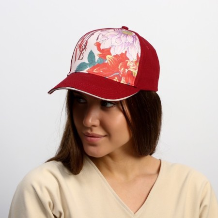 Women's cap Love, red color, rr 56-8