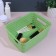 Organizer for storage, with handles, 1 section, 24.5 × 18.5 × 10.5 cm, color mix