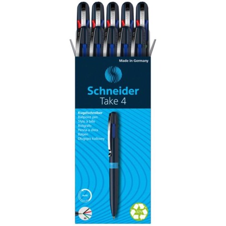 Handle Automatic Ball 4 color, Schneider "Take 4", 1.0 mm, comfortable letter-3