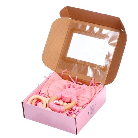 Baby I, a gift set for a cute baby, 5 items, pink SL-07258-10