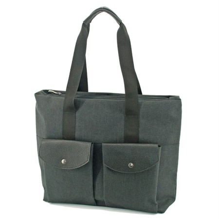 Road bag (B2819-00140) Combined material (test + NK), black, 1x730x37 cm