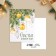 Postcard-Mini "Happiness in the New Year", gold toys, 6 x 8 cm, New Year