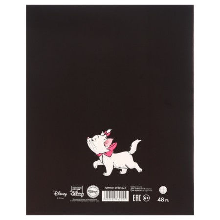 Notebook of 48 sheets in a cage, cardboard cover, "kitty Marie", cats aristocrats-2