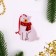 Set for creativity. Create a Christmas tree decoration from the felt "White Bear in a scarf"