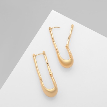 Earrings Metal "Bohemia" breeze, color gold-3