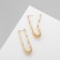 Earrings Metal "Bohemia" breeze, color gold