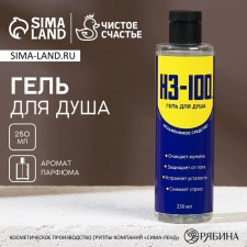 Гель для душа «ВСЁ в 1», 250 мл, аромат мужского парфюма, 18+, HARD LINE