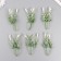Artificial plant for creativity "Hippeastium" set 6 pcs white 11 cm