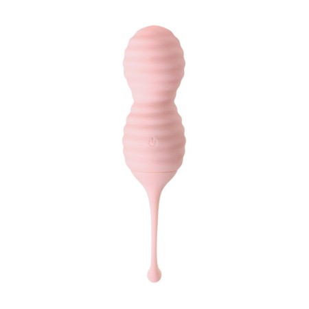 Intimate simulator 2 in 1 Eromantica ZEFYR silicone, pink color, 17.3 cm-1