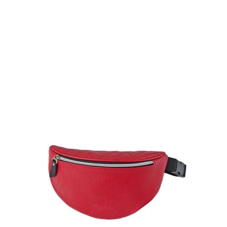 Bag female waist claim, lightning, red color