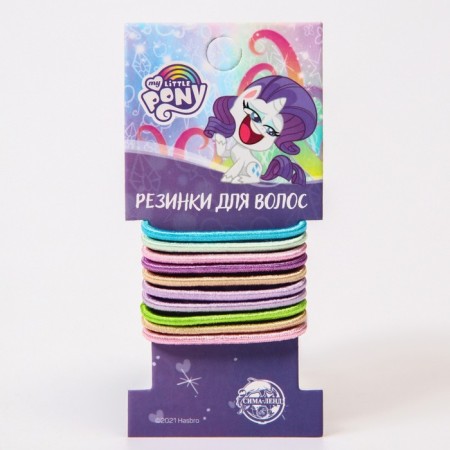 Hair elastic bands, 10 pcs, lilac, My Little Pony-3