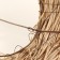 Flower wicker frame, 24x23 cm, wire, rattan chips