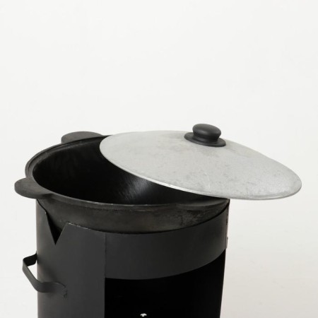 Set for pilaf: Kazan 10l, stove for a cauldron, noise 47cm, seasoning as a gift-1