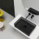 ABBER KRISTALL AT2803onyX sink, invoice, 600x400x150 mm, polyester resin, black