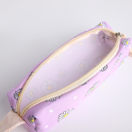 A backpack with a zipper, bag, cosmetic bag, lilac color-10