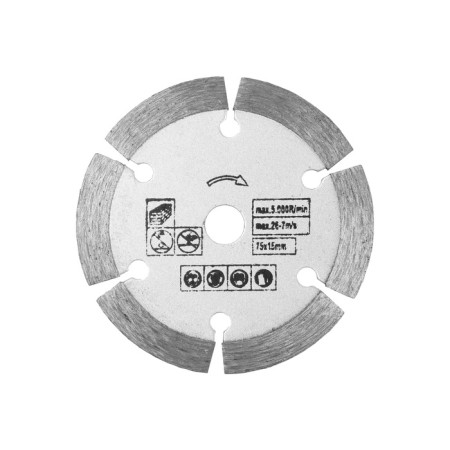 Diamond tundra disc, segment, dry cut, 75 x 10 mm-2