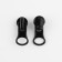 Automatic lock for waterproof lightning "Spiral", reverse, No. 5, 10 pcs, black color
