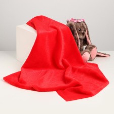 Locus for needlework, 50 × 50 cm, fur, red color