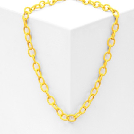 Chocker "chain" cartoons, yellow color, l = 37 cm-1