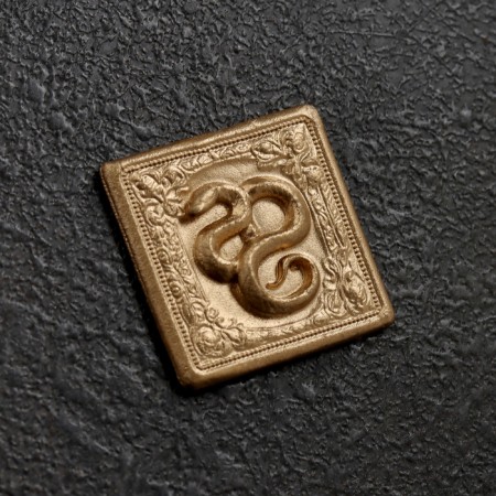 Koshelki souvenir "Snake - Square", tin,-2