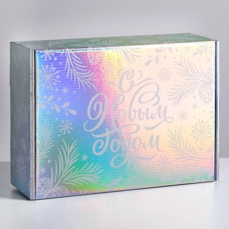 Folding box "Happy New Year", 30.5 x 22 x 9.5 cm, New Year-1