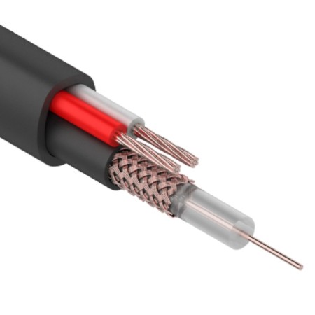 Bay Cable KVK-P-1.5+2x0.50 mm² (CU/CU) Black, 200 m, rexant
