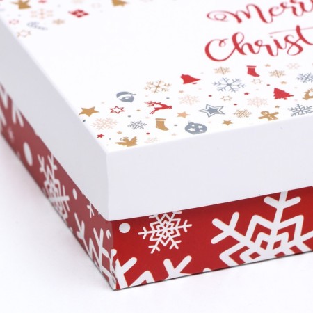 Gift box team "Snowflakes", 16.5 x 12.5 x 5.2 cm-8