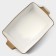 Porcelain baking form rectangular shares "Cosmos", 2100 ml, 34 × 20.5 × 5.5 cm, blue color