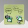 Set of badges (2pcs) "Frogs", white-green color in ferrous metal