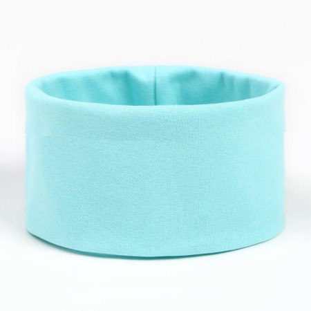 Kit (hat, snood) for a girl, mint color, size 50-54-3