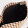 Zipper bag with lightning, beige color